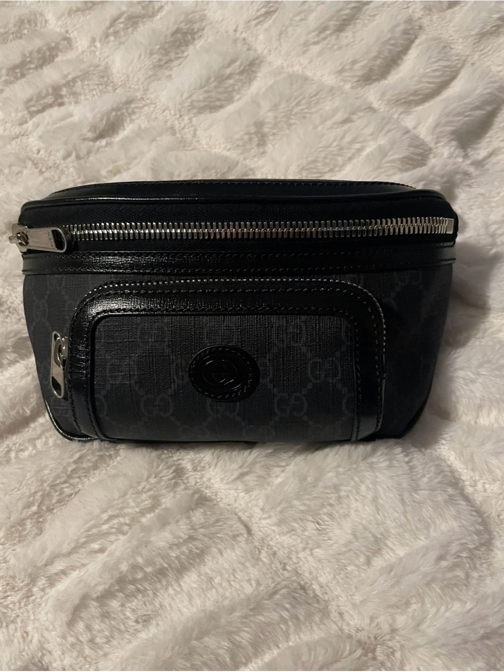 Designer-Gucci Black Men's Waist Bag